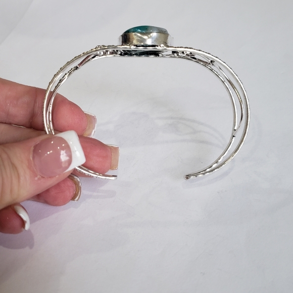 Agate gemstone, 925 silver bracelet - Picture 10 of 15